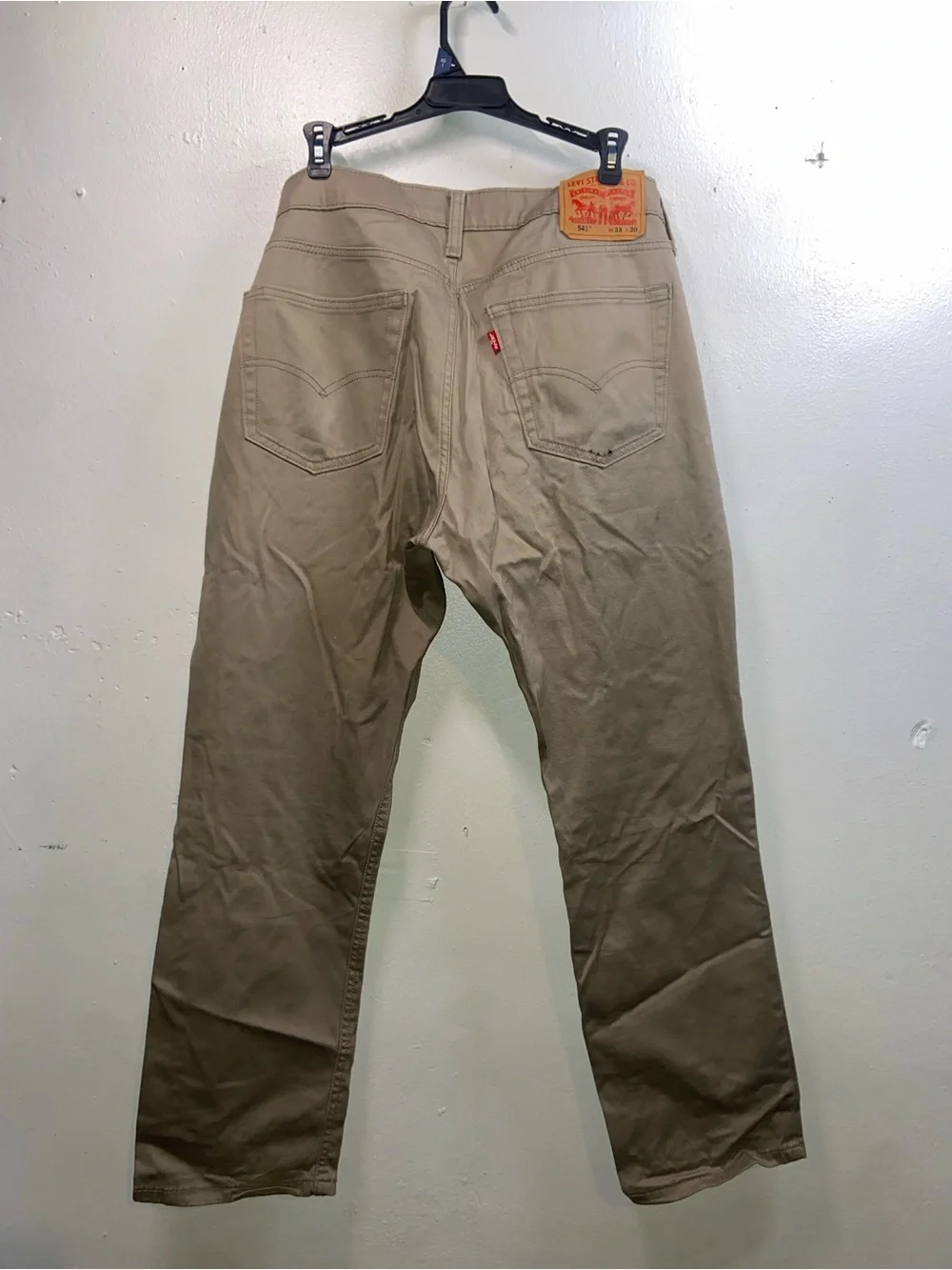 Levi Strauss Vintage Grunge Durable Classic Straight-Leg Chino‎ Pants in Khaki
